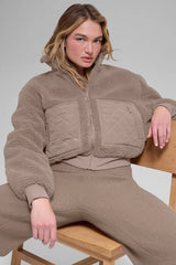 Sherpa Edge Bomber - Chai Latte