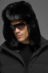 Faux Fur Starstruck Hat - Black