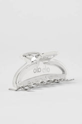 Acrylic Illusion Claw Clip - Clear Acetate/Chrome