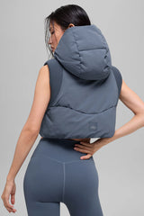 Fast Lane Puffer Vest - Bluestone