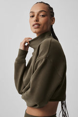 Cropped Serenity Coverup - Olive Tree