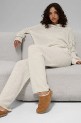 Recovery Slipper - Saddle/Ivory