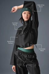Cropped Afterglow Pullover - Black