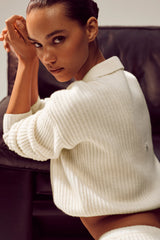 Cashmere Northstar Polo - Ivory