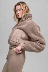 Sherpa Edge Bomber - Chai Latte