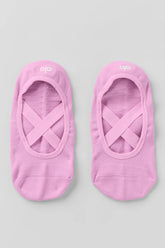 Women's Pivot Barre Sock - Candy Heart Pink