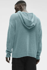 Textured Knit Hoodie - Desert Sage