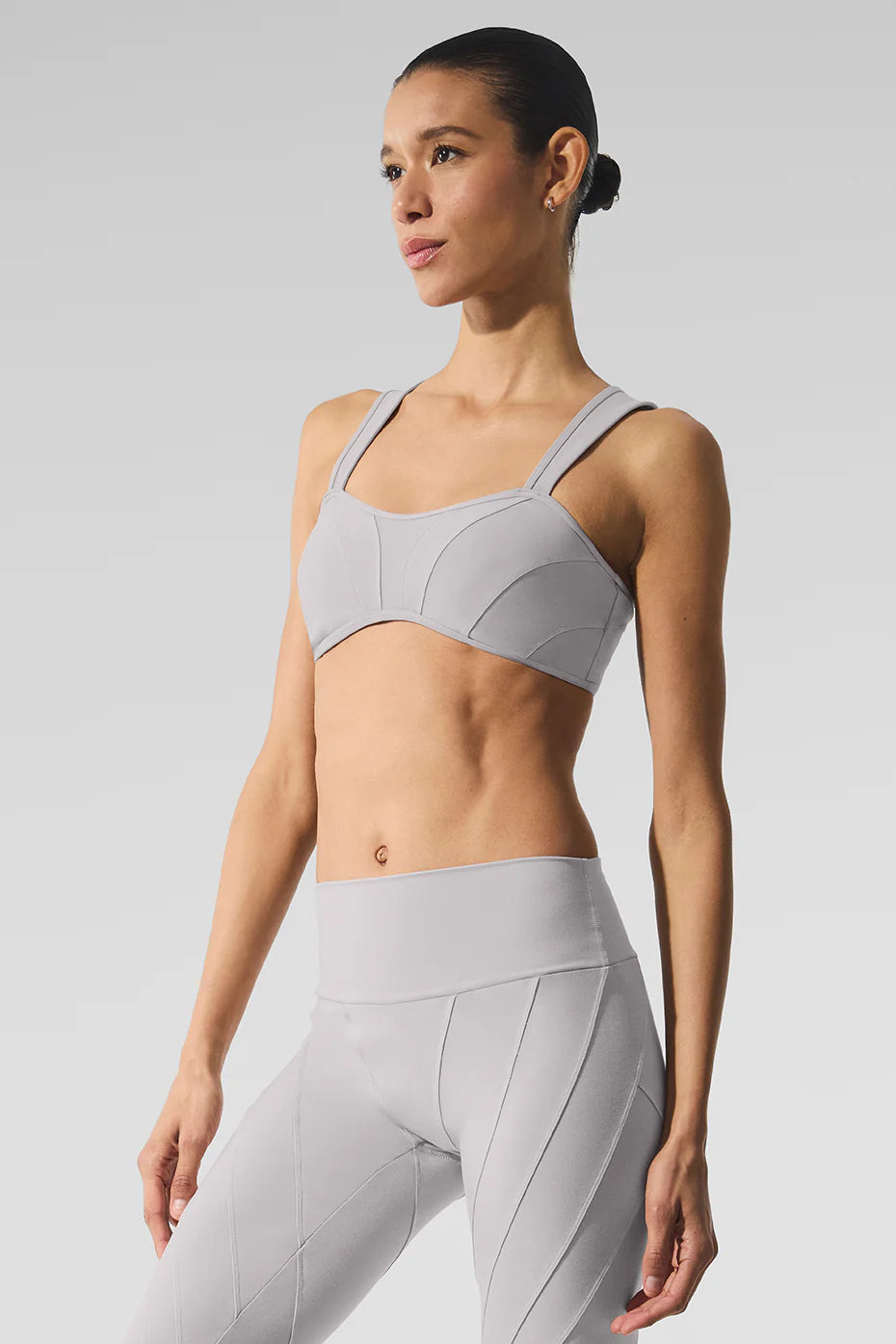 Washed Alosoft Sunray Bra - Grey Sky Wash