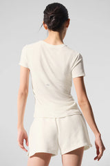 Ribbed Sea Coast Tee - Ivory
