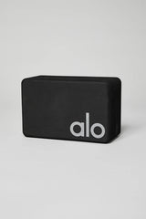 Uplifting Yoga Block - Black/Silver