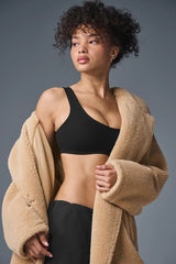 Oversized Sherpa Trench - Camel