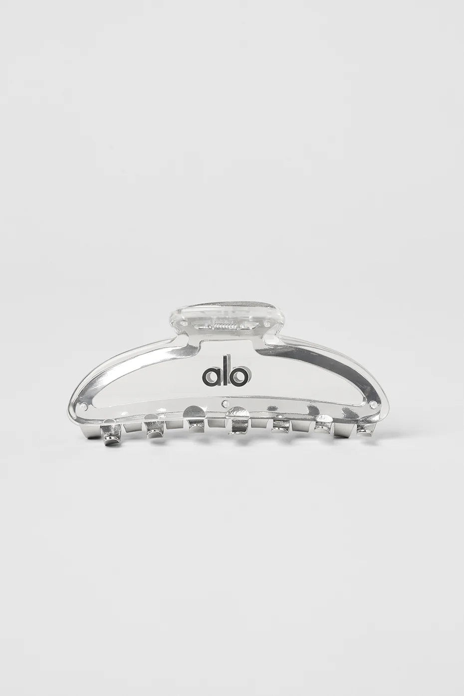 Acrylic Illusion Claw Clip - Clear Acetate/Chrome