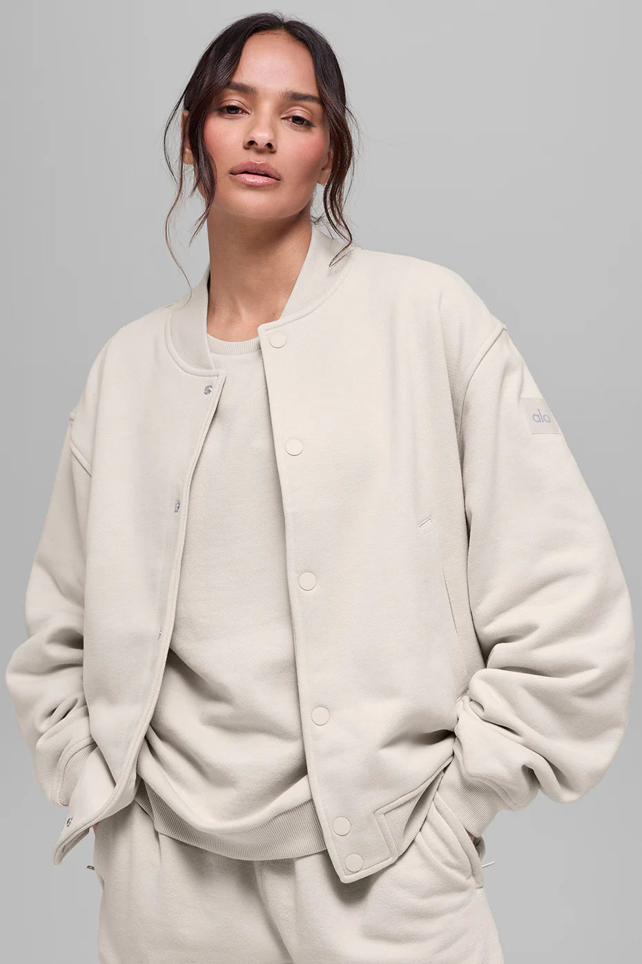 Renown Varsity Jacket - Bone