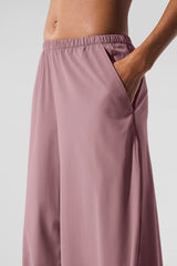 Breezy Wide Leg Pant (Long) - Smoky Quartz